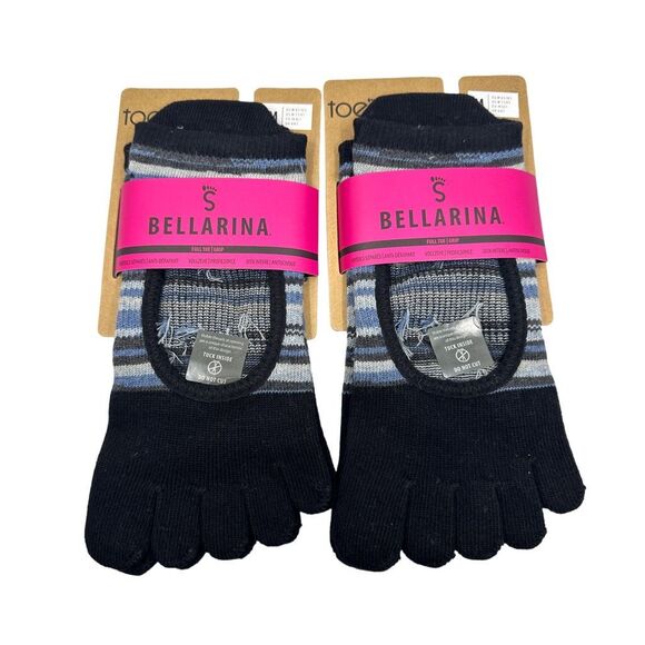 ToeSox Full Toe Bellarina Grip Socks - 2 Pairs - Picture 2 of 3